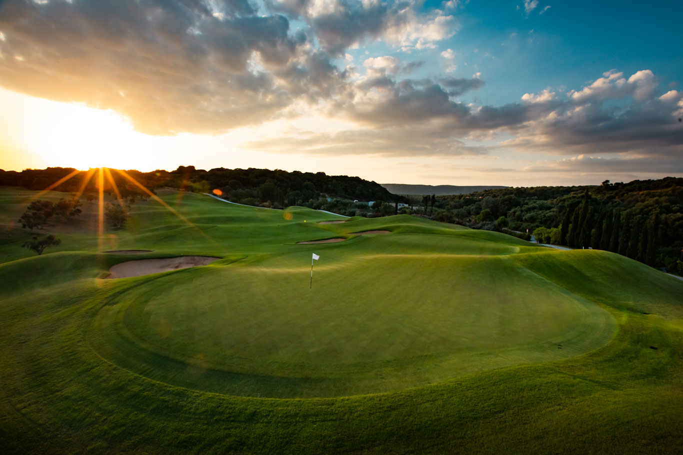 The sixth hole on the Dunes course, Costa Navarino, Greece