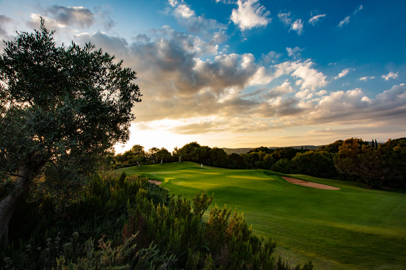 The seventh hole on the Dunes course, Costa Navarino, Greece