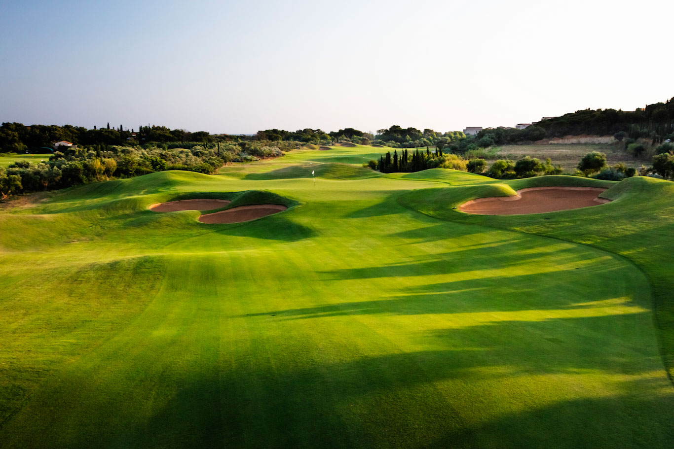 The 17th fairway on The Dunes course, Costa Navarino, Greece