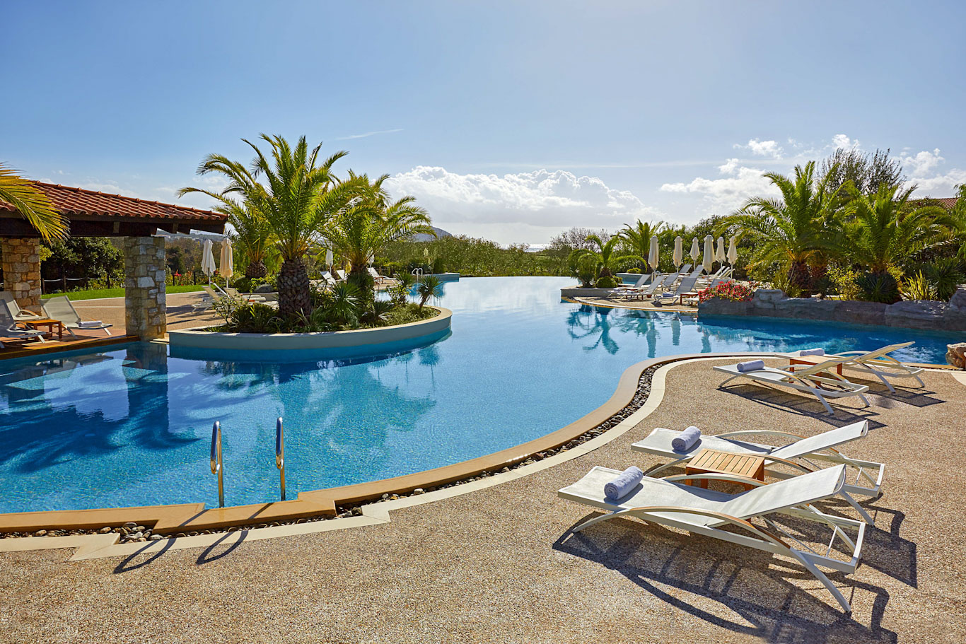 Westin Navarino Lagoon swimming pool, Greece