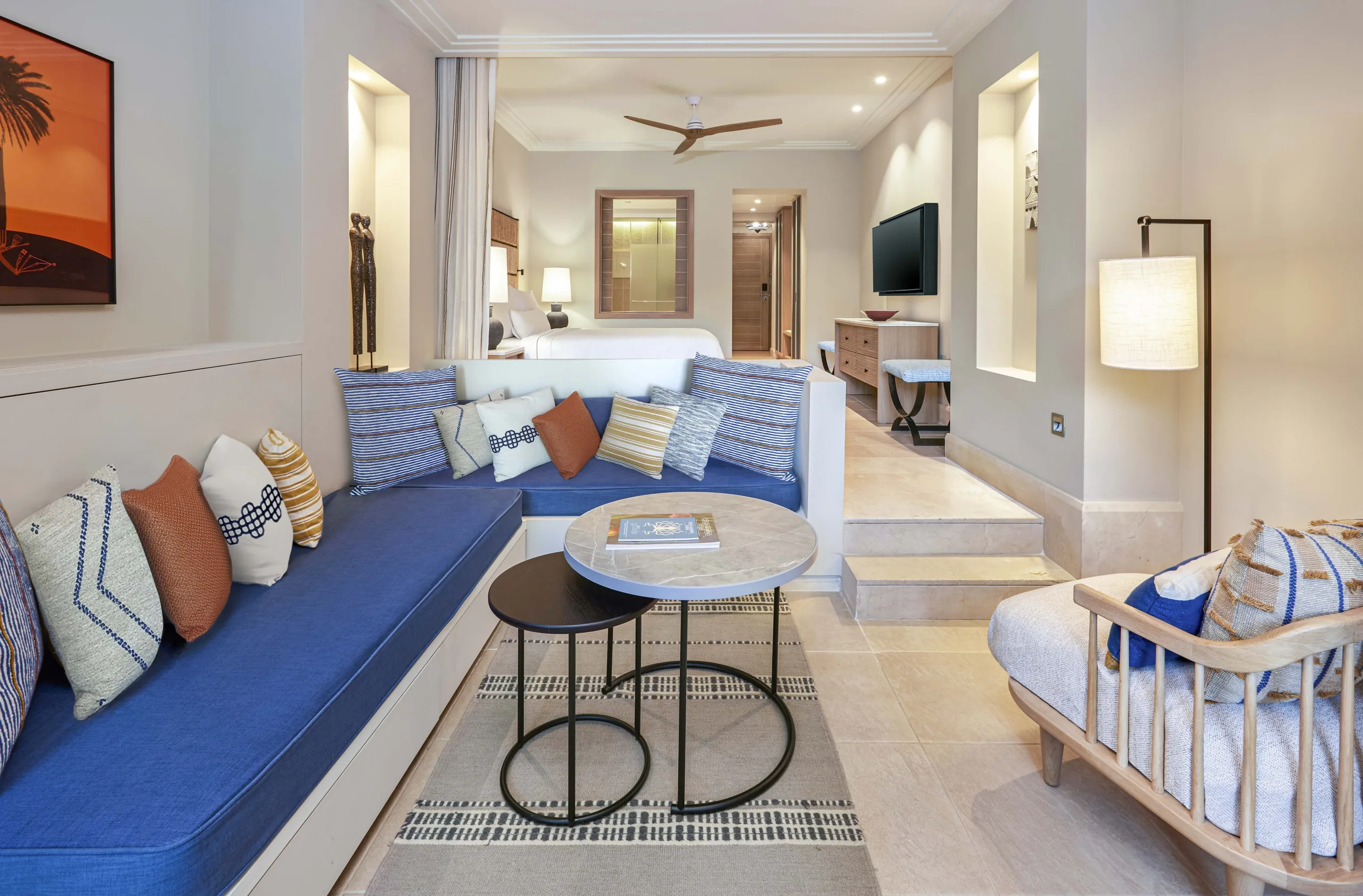 A superior deluxe bedroom at Westin Resort Costa Navarino, Greece. Golf Planet Holidays