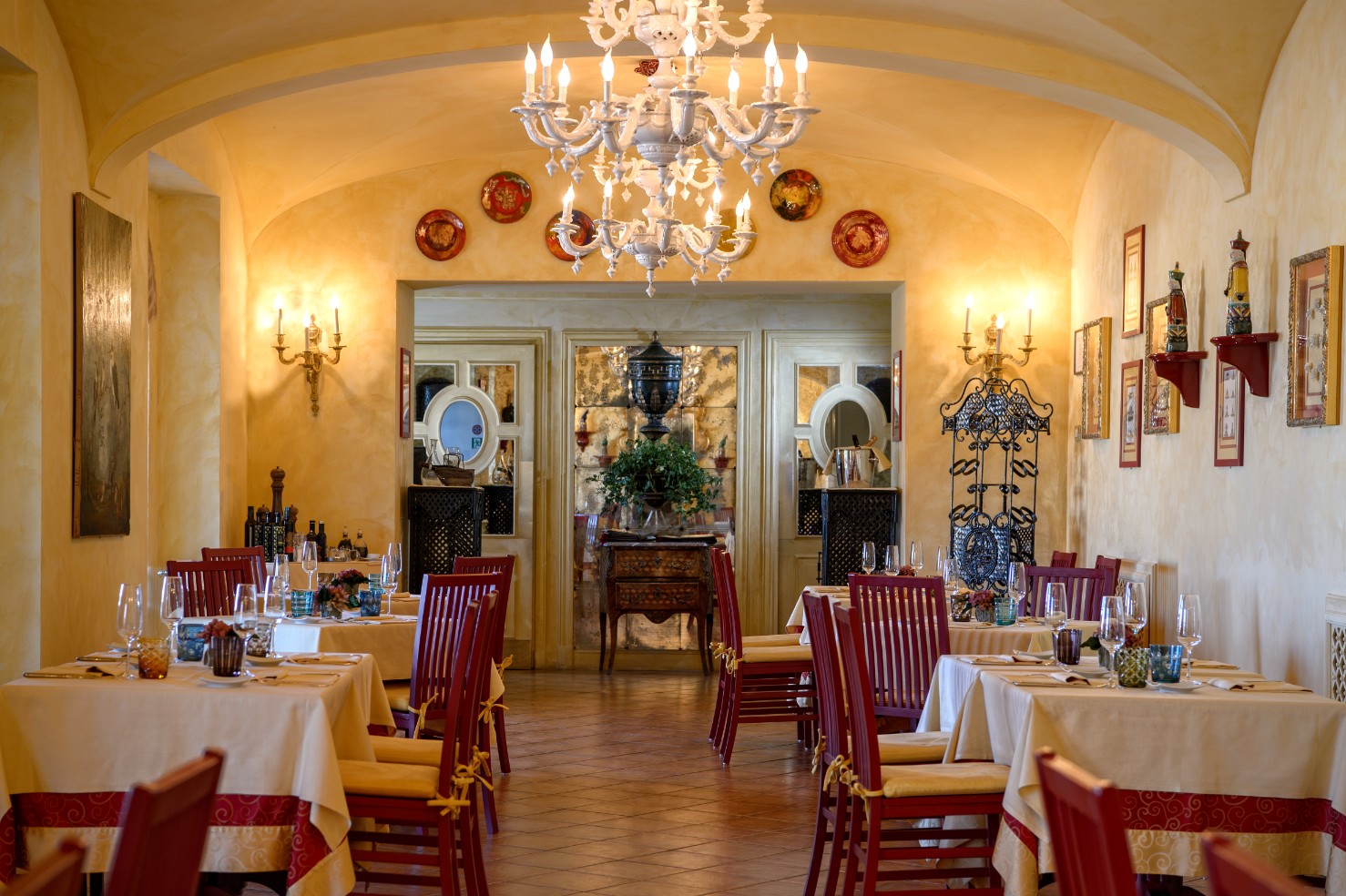 Restaurant La Voliera at La Bagnaia Golf and Spa Resort, Siena, Italy