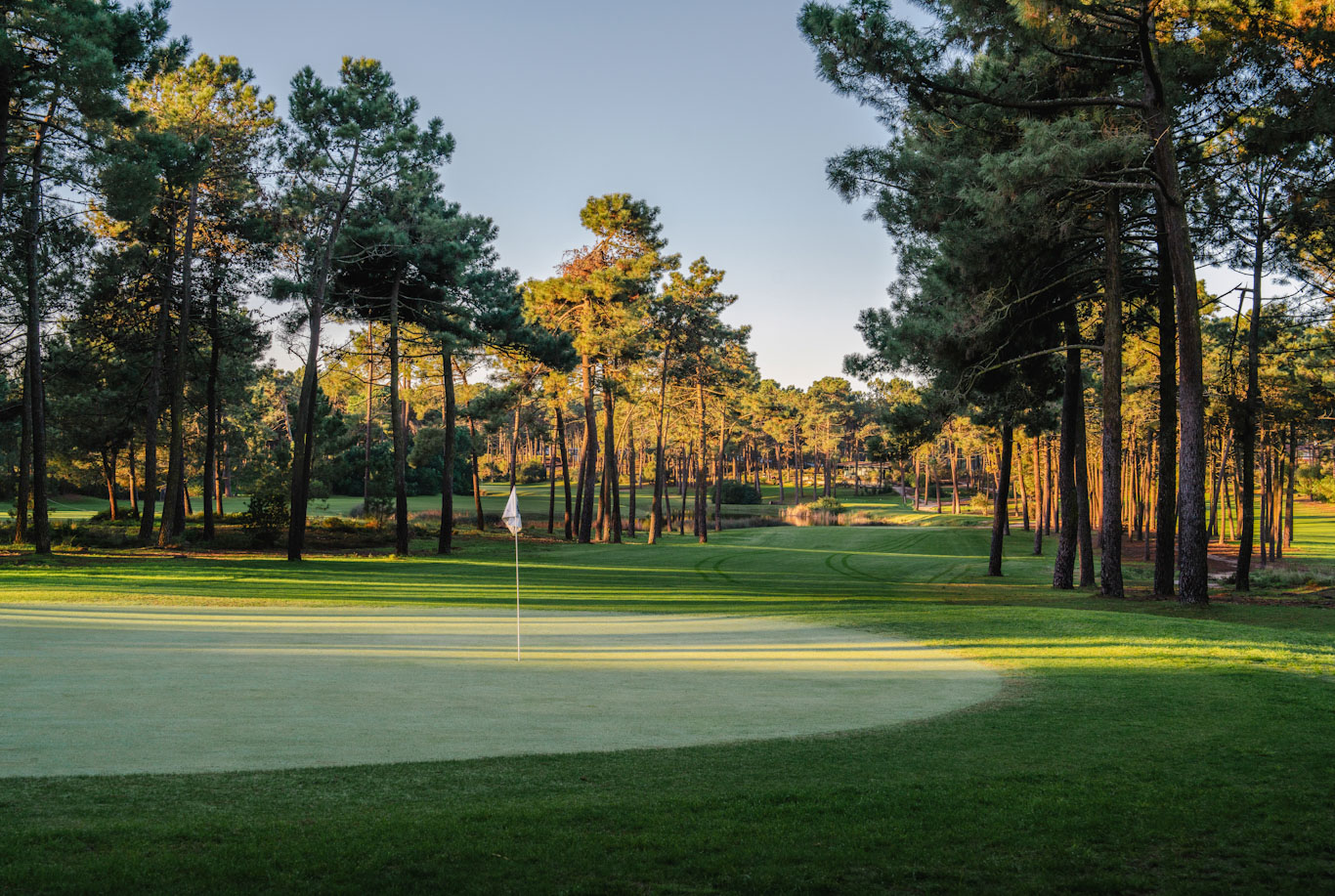 View back down the fairway at The Aroeira Golf Course, near Lisbon, Portugal. Golf Planet Holidays