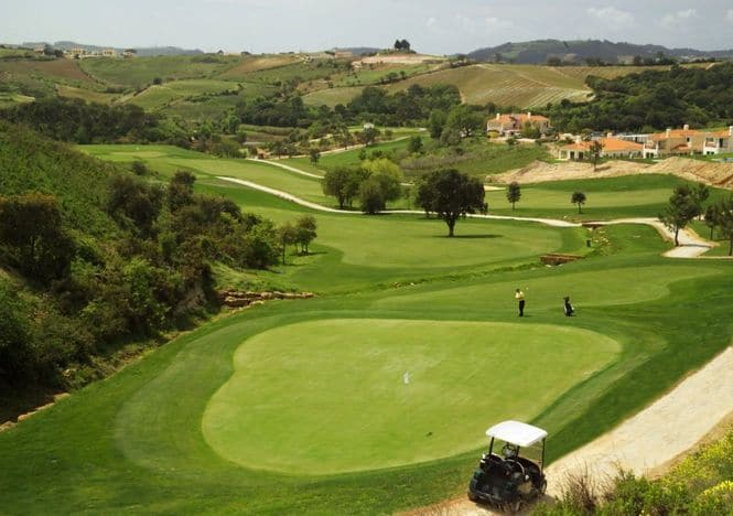 On the green at CampoReal Golf Club, near Lisbon, Portugal