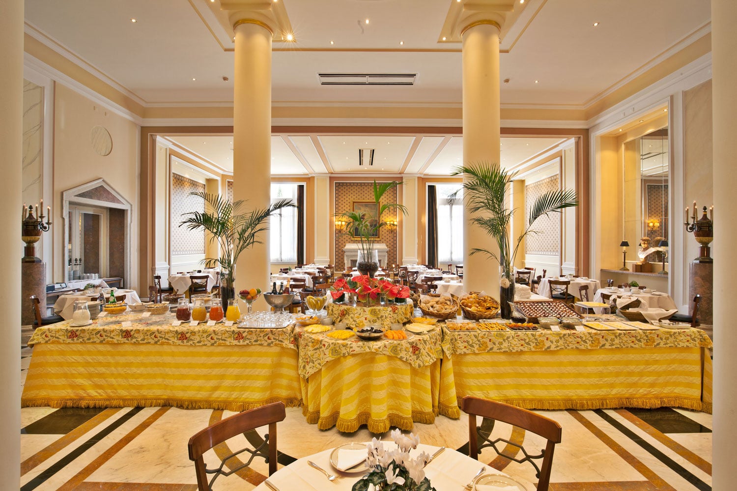 Breakfast at Hotel Palacio Estoril, near Lisbon, Portugal