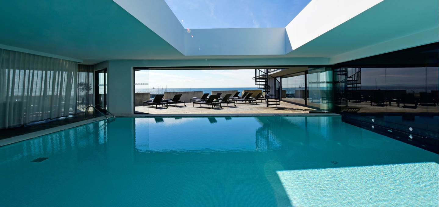 The sun terrace at Pousada Citadela Cascais, near Lisbon, Portugal