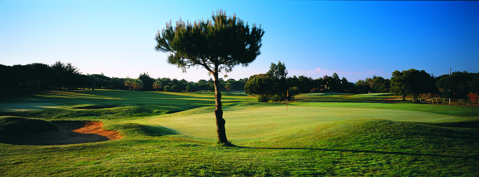 Parallel fairways on Quinta da Marinha Golf Course, Cascais, Portugal