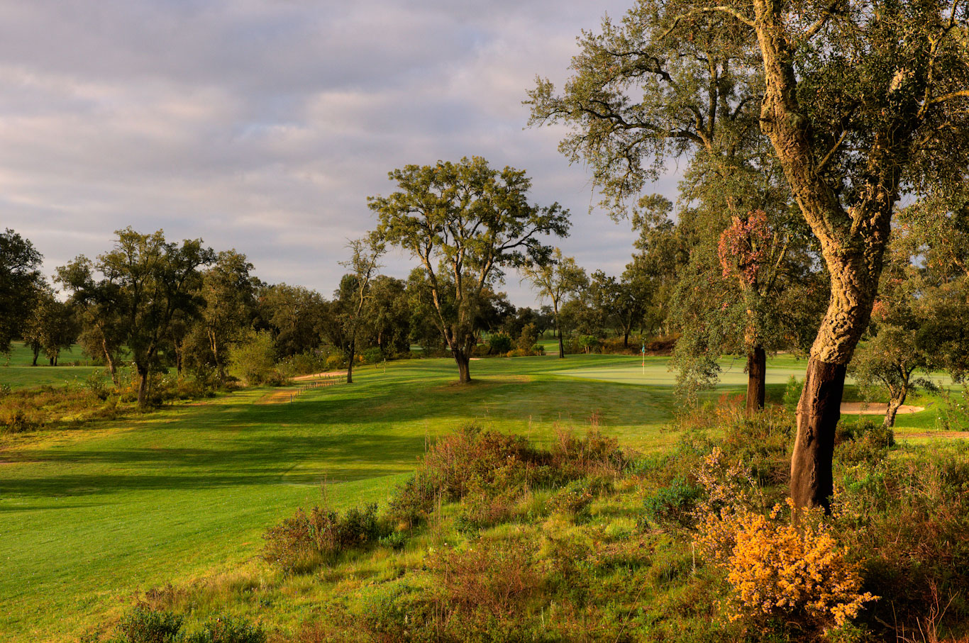 The second hole at Ribagolfe, Coruche, Portugal