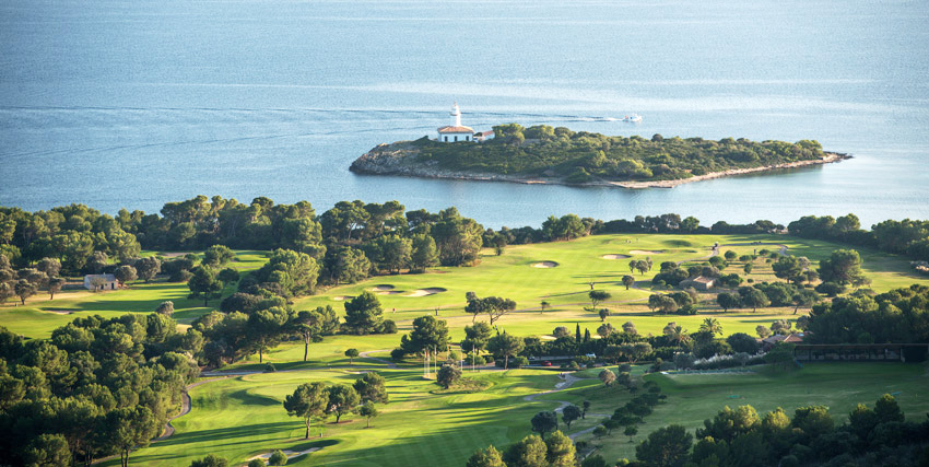 Out to sea from Alcanada Golf course, Port d'Alcudia, Mallorca