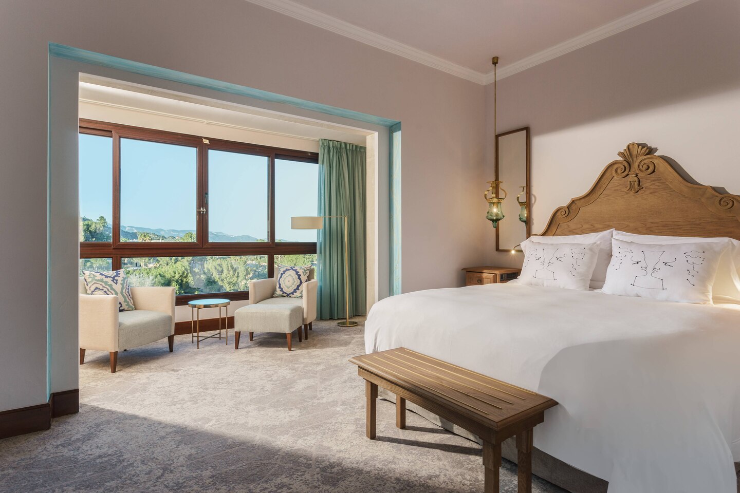 A Classic bedroom at Castillo Son Vida Hotel, Mallorca