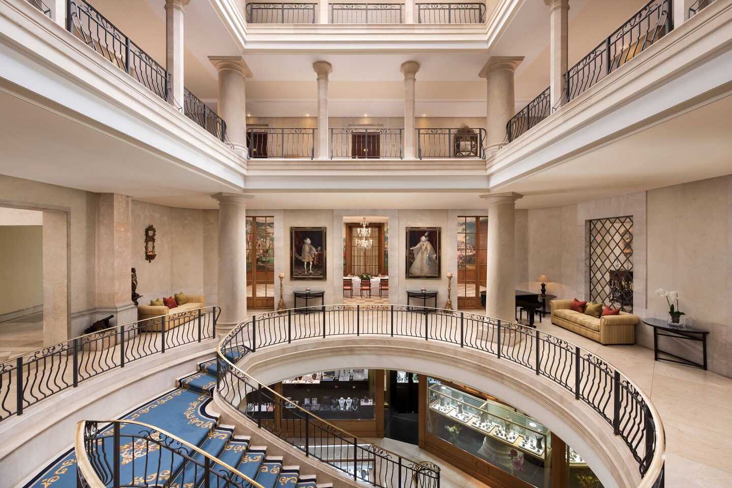 The lobby at Castillo Hotel Son Vida, Mallorca