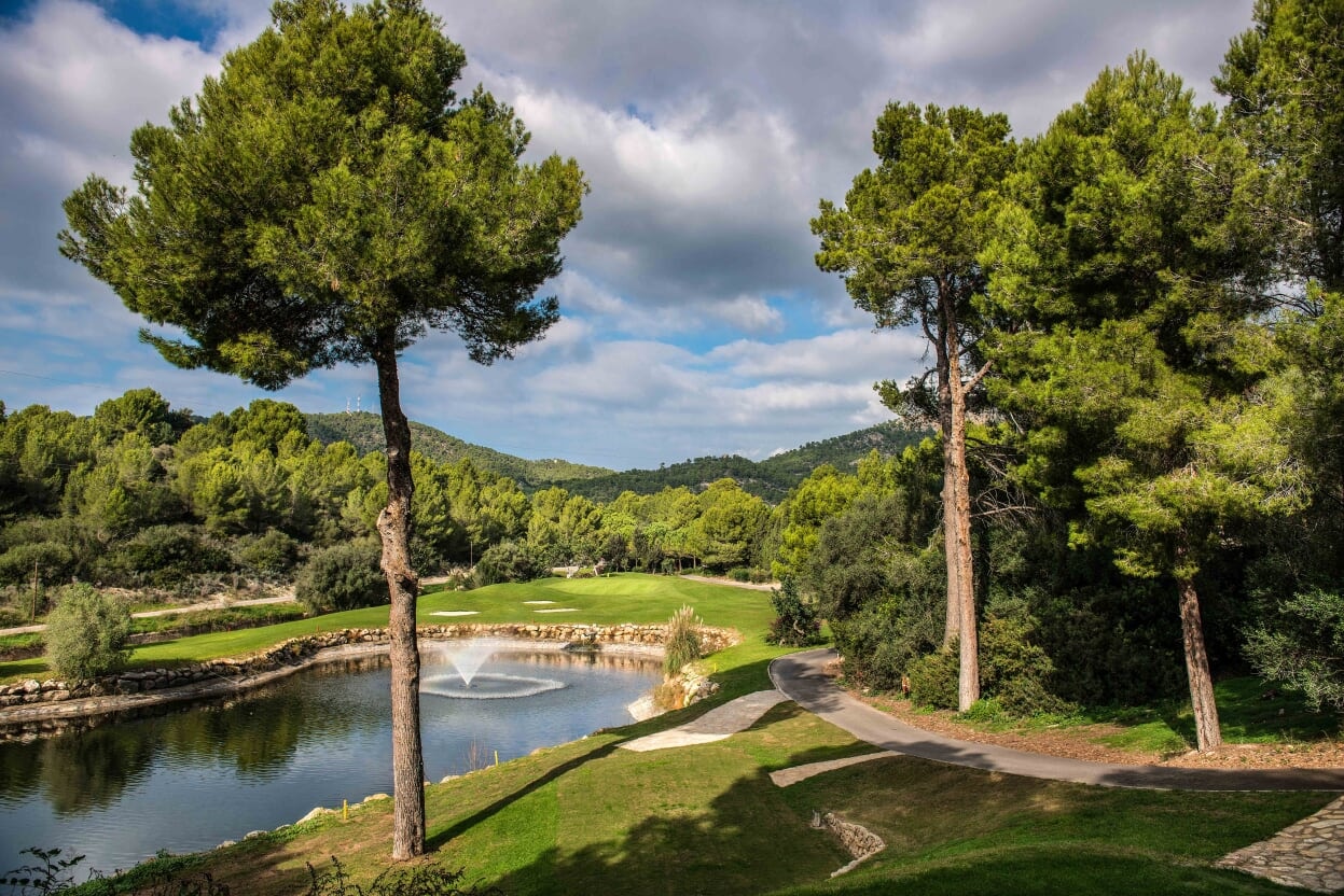 On the tee at Golf de Andratx, Mallorca. Golf Planet Holidays