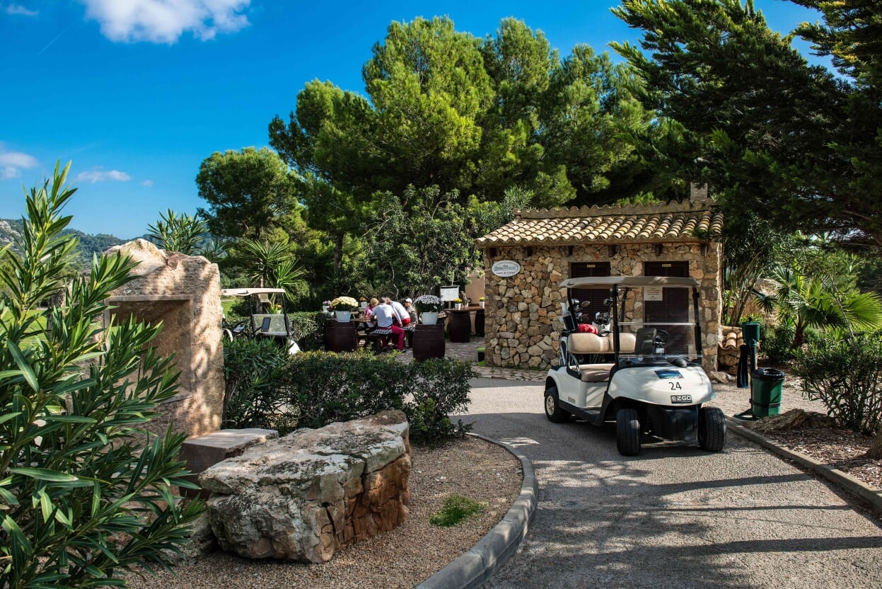 The halfway house at Golf de Andratx, Mallorca. Golf Planet Holidays