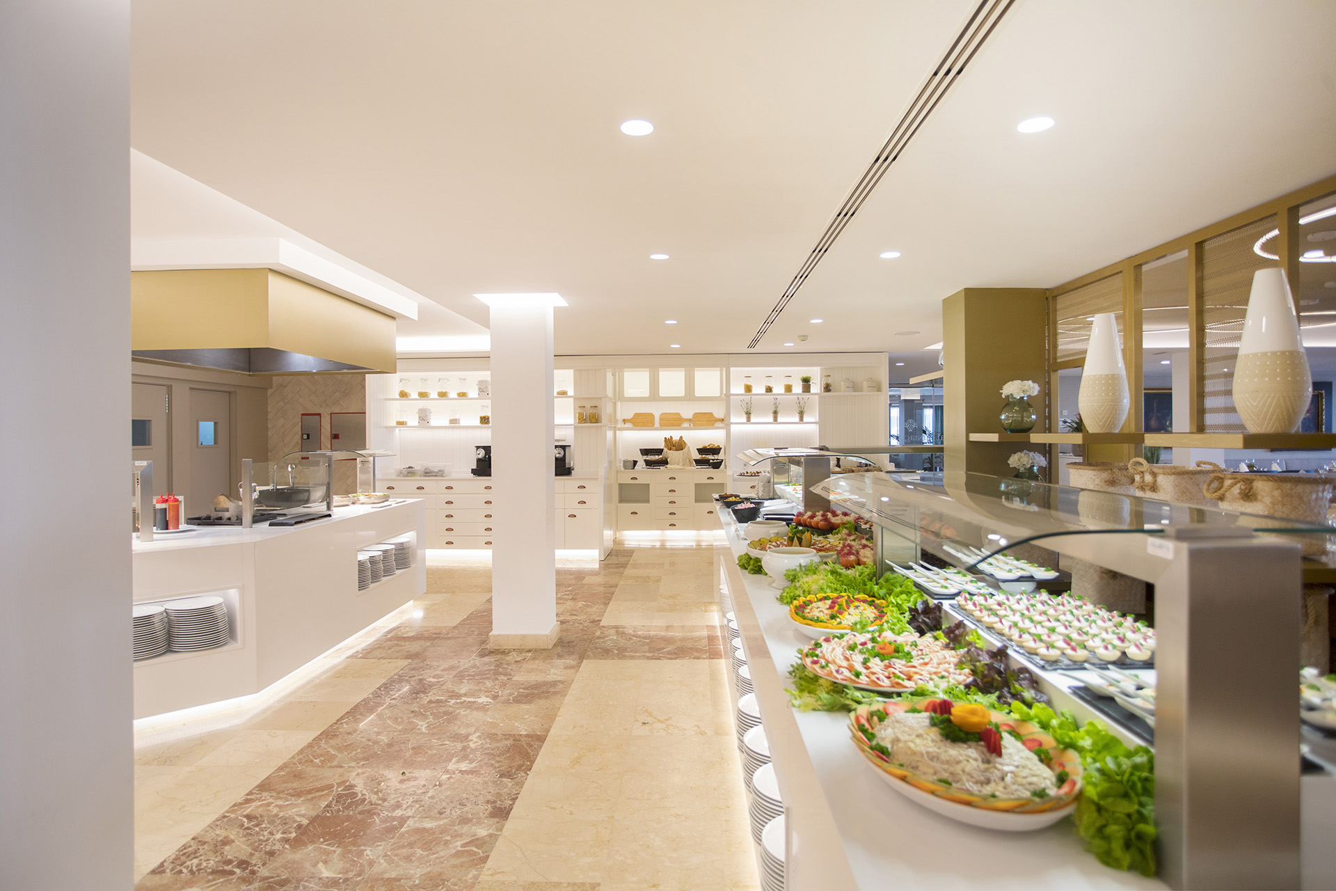 Buffet dining at Son Caliu Spa Oasis Hotel, Mallorca
