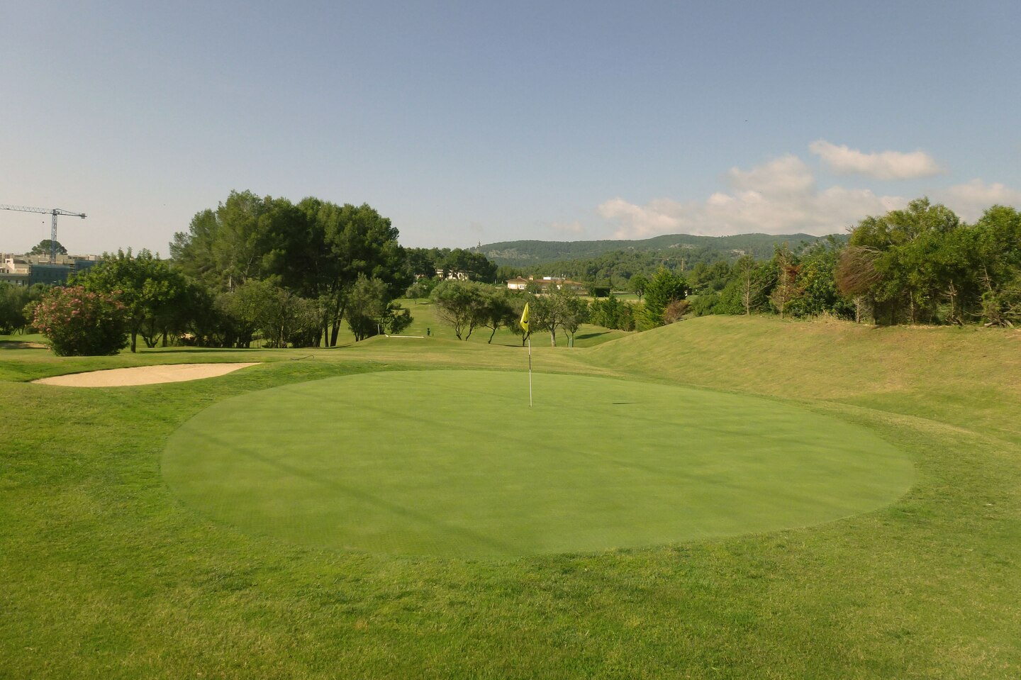 Target the green on the pitch and putt course at Son Quint golf course, Son Vida, Mallorca