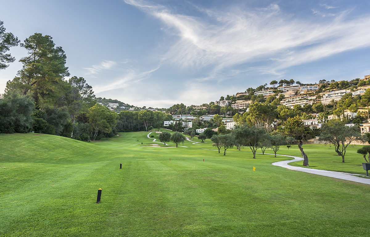 On the third tee at Son Vida golf course, Mallorca