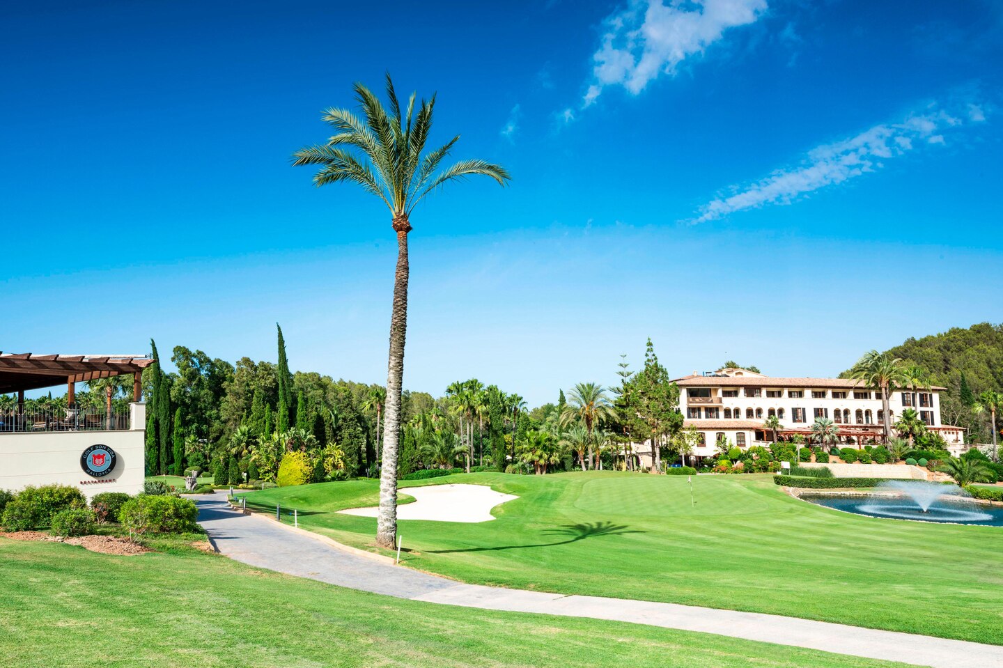 Relax and watch the golfers from the terrace at Son Vida golf course, Mallorca