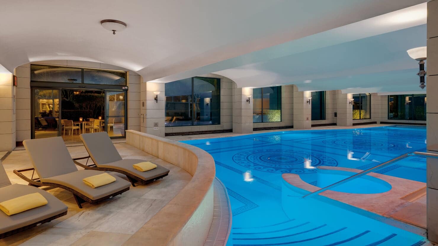 The indoor pool at Steigenberger Golf & Spa Resort, Camp de Mar, Mallorca