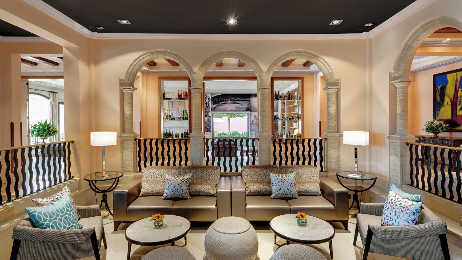 Relax in the lounge at Steigenberger Golf & Spa Resort, Camp de Mar, Mallorca. Golf Planet Holidays