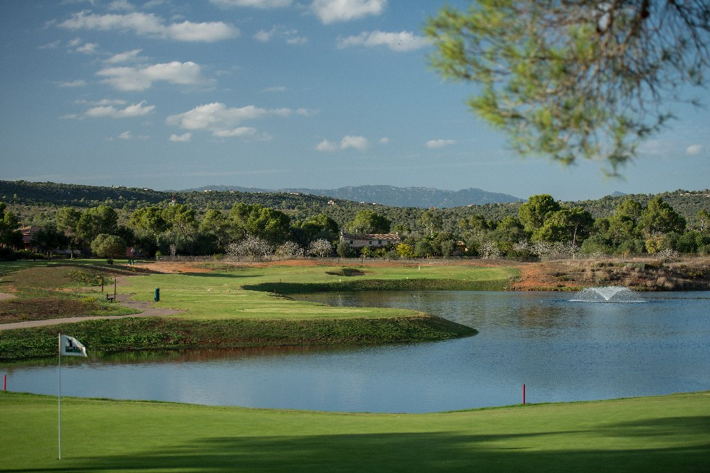 Testing par three on T Golf and Country Club golf course, Palma, Mallorca