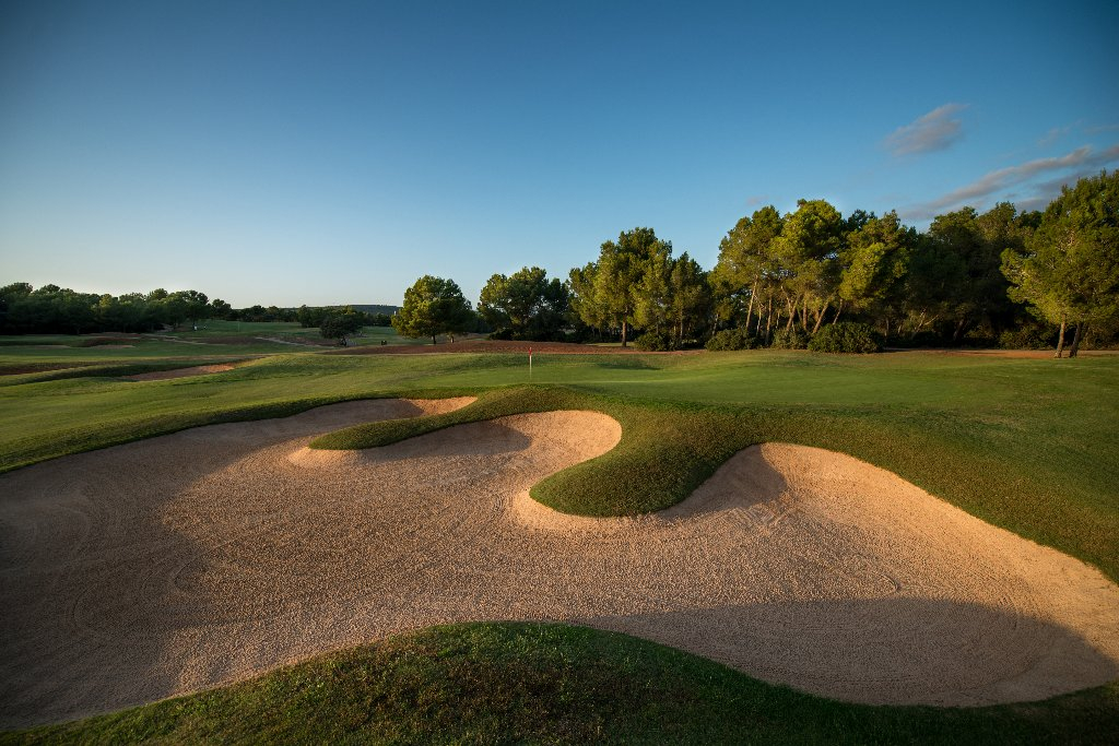 Be pleased to make it to the green on T Golf and Country Club course, Palma, Mallorca