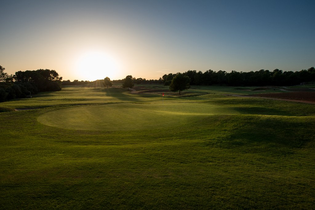 Sunset over T Golf and Country Club, Palma, Mallorca