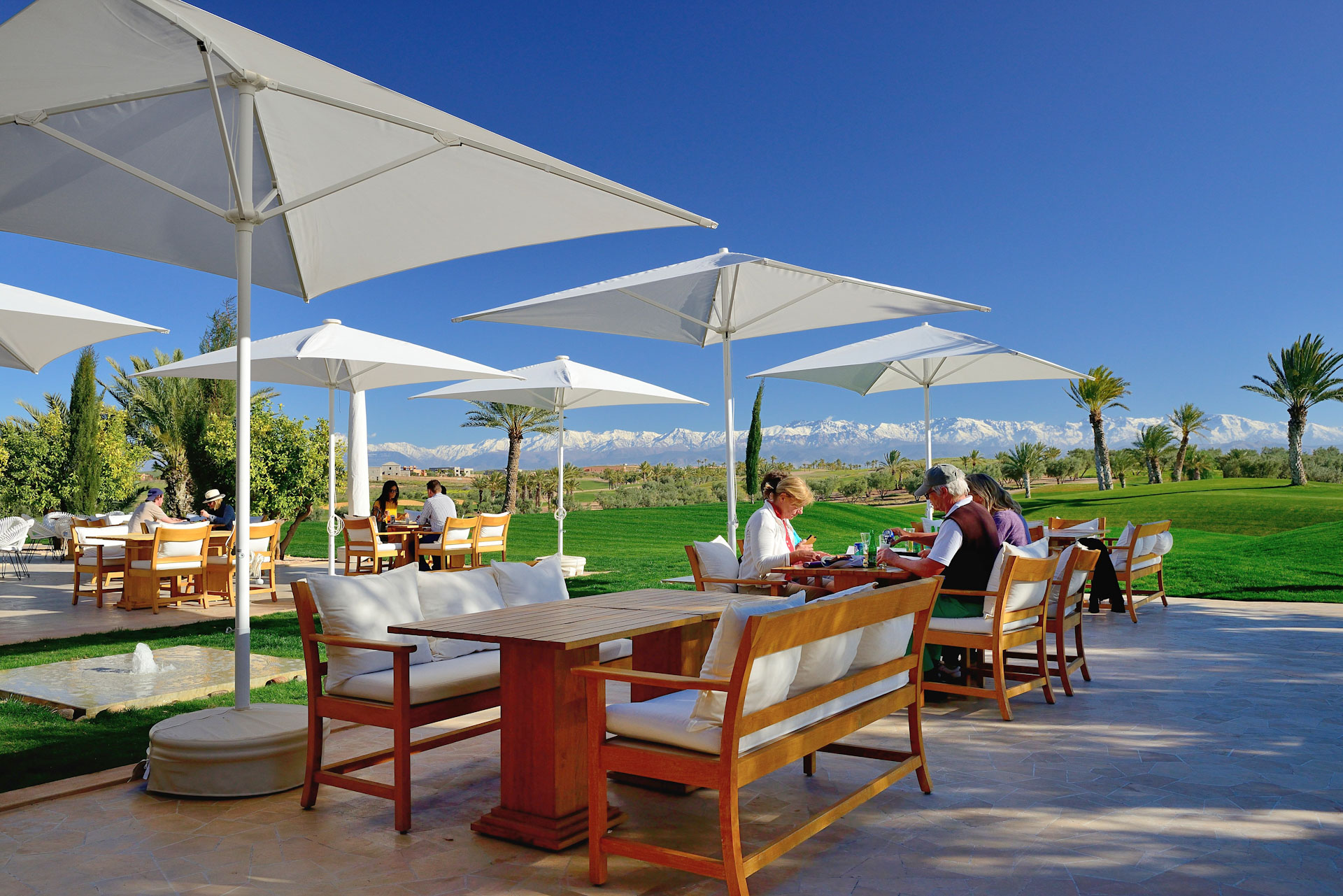 The stunning views from Assoufied Golf Club, Marrakech, Morocco. Golf Planet Holidays.