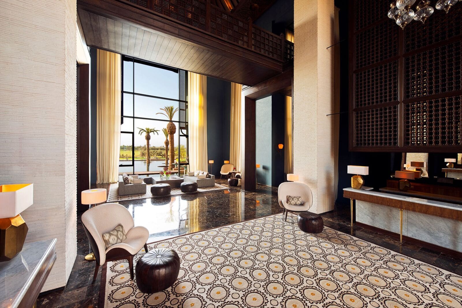 Reception at Fairmont Royal Palm, Marrakech, Morocco. Golf Planet Holidays