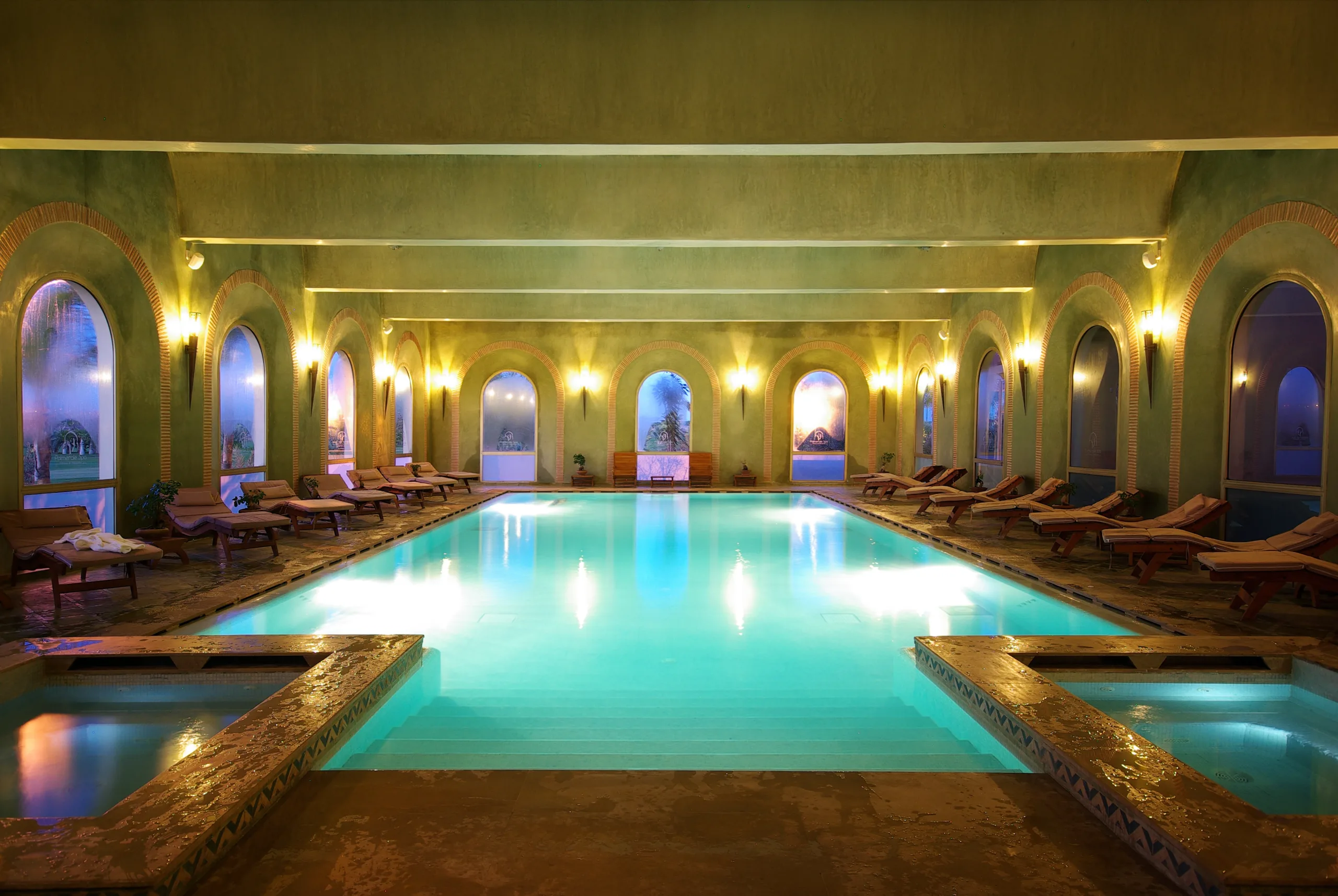 The spa pool at Pickalbatros Hotel du Golf Marrakech Palmeraie Morocco. Golf Planet Holidays.