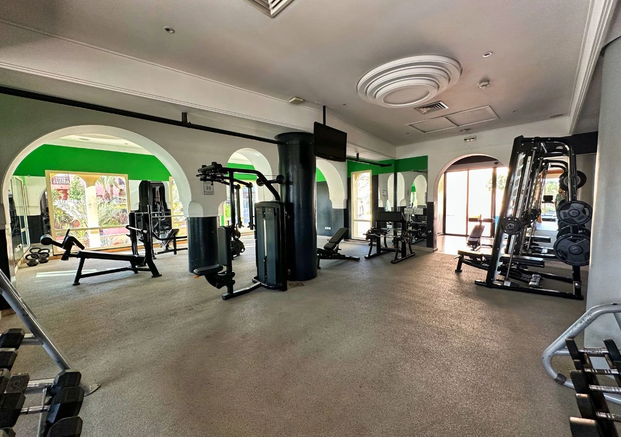 The fitness suite at Pickalbatros Hotel du Golf Marrakech Palmeraie Morocco. Golf Planet Holidays.