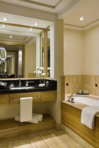 A bathroom at Hotel and Ryads Barriere Le Naoura, Marrakech, Morocco