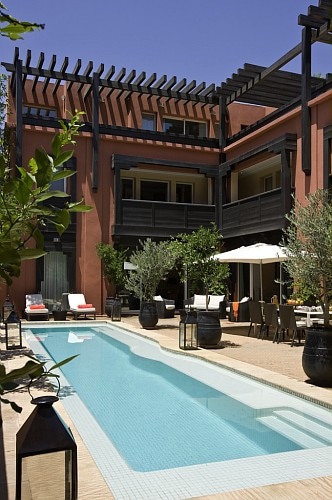 Outdoor pool at Hotel and Ryads Barriere Le Naoura, Marrakech, Morocco