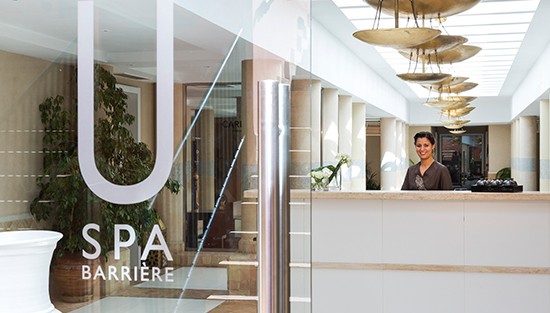 Entrance to the spa at the Hotel & Ryads Barriere Le Naoura, Marrakech, Morocco