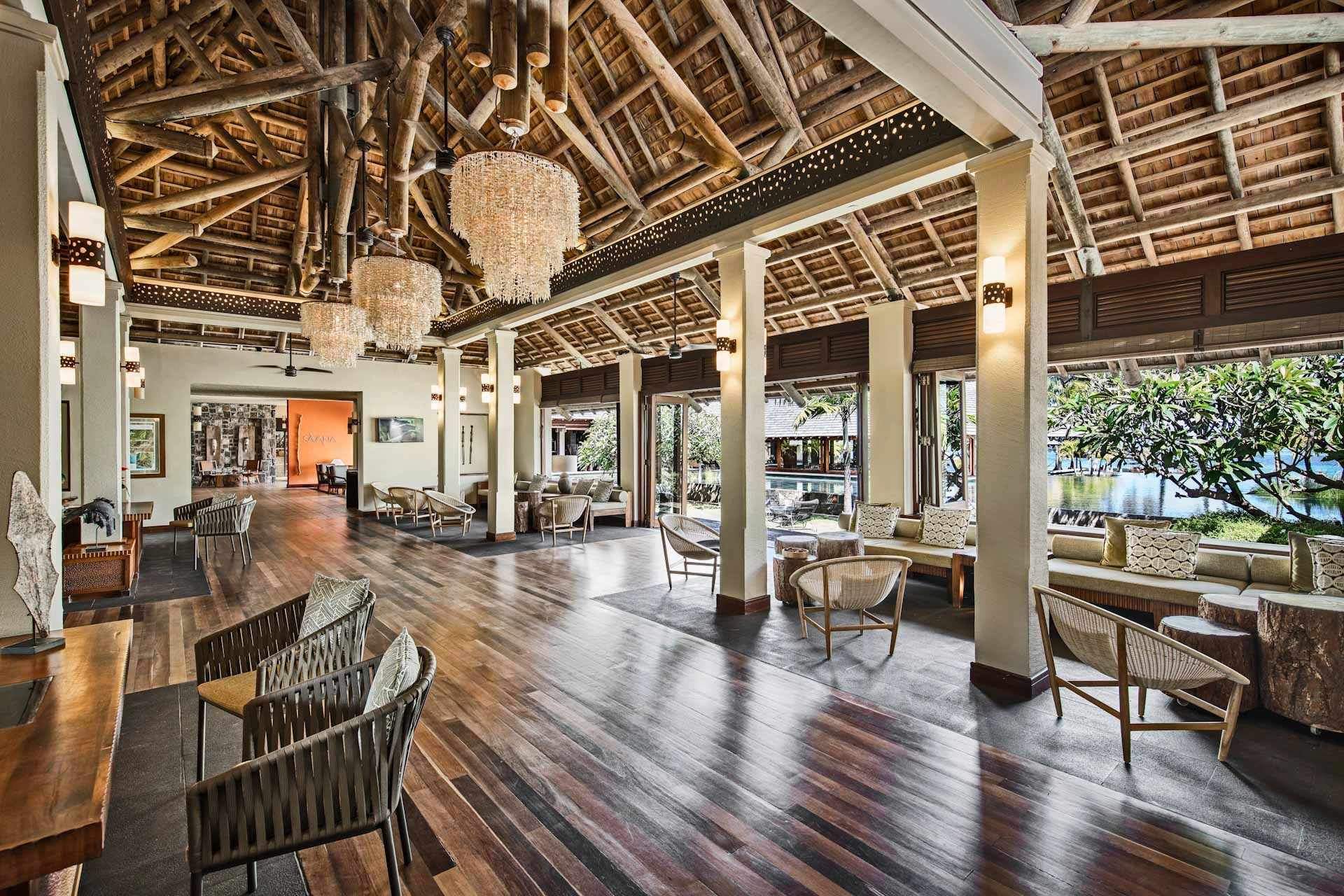 Relax in the lounge at the Heritage Awali Resort, Mauritius. Golf Planet Holidays