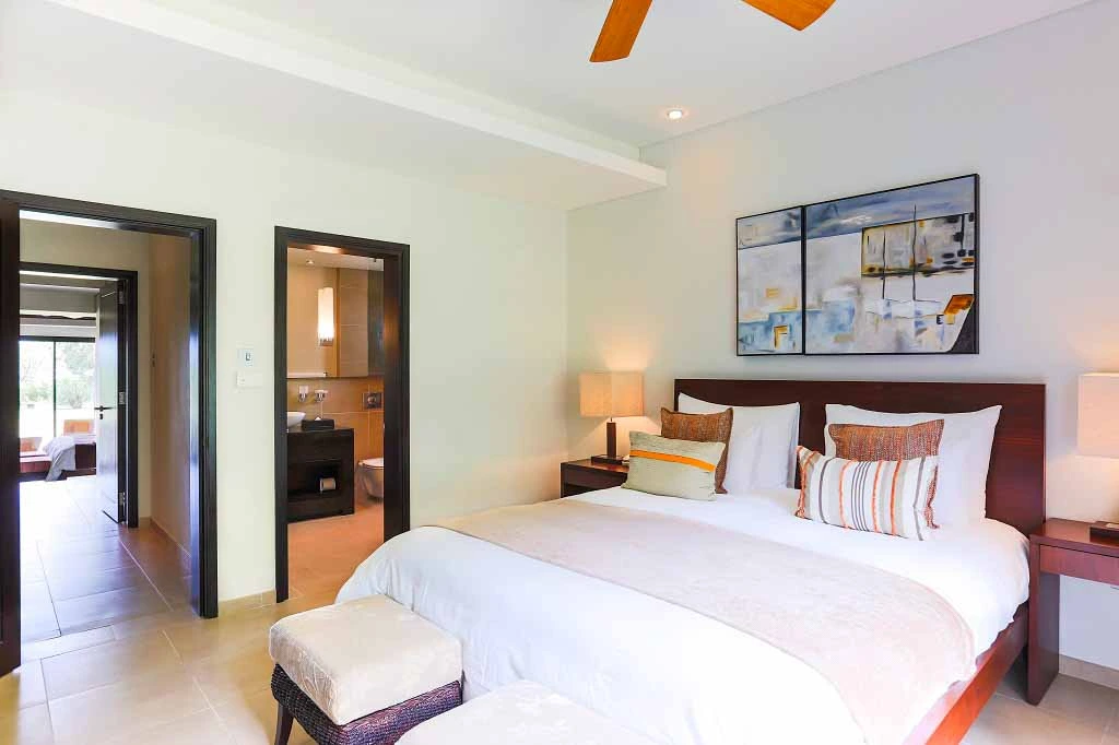 An apartment at Anahita Golf and Spa Resort, Mauritus. Golf Planet Holidays.