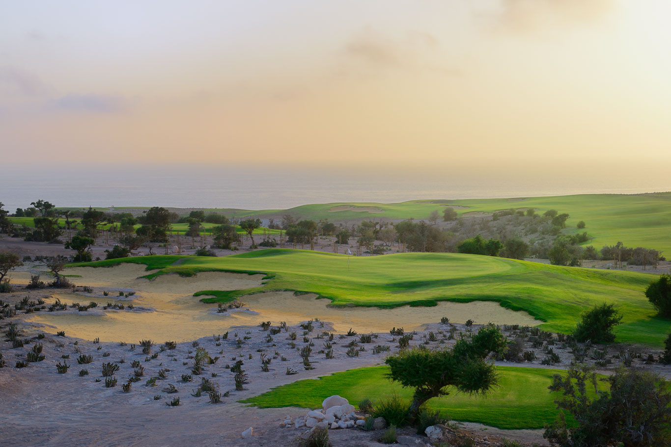 The eighth hole at Golf Tazegzout, Agadir, Morocco