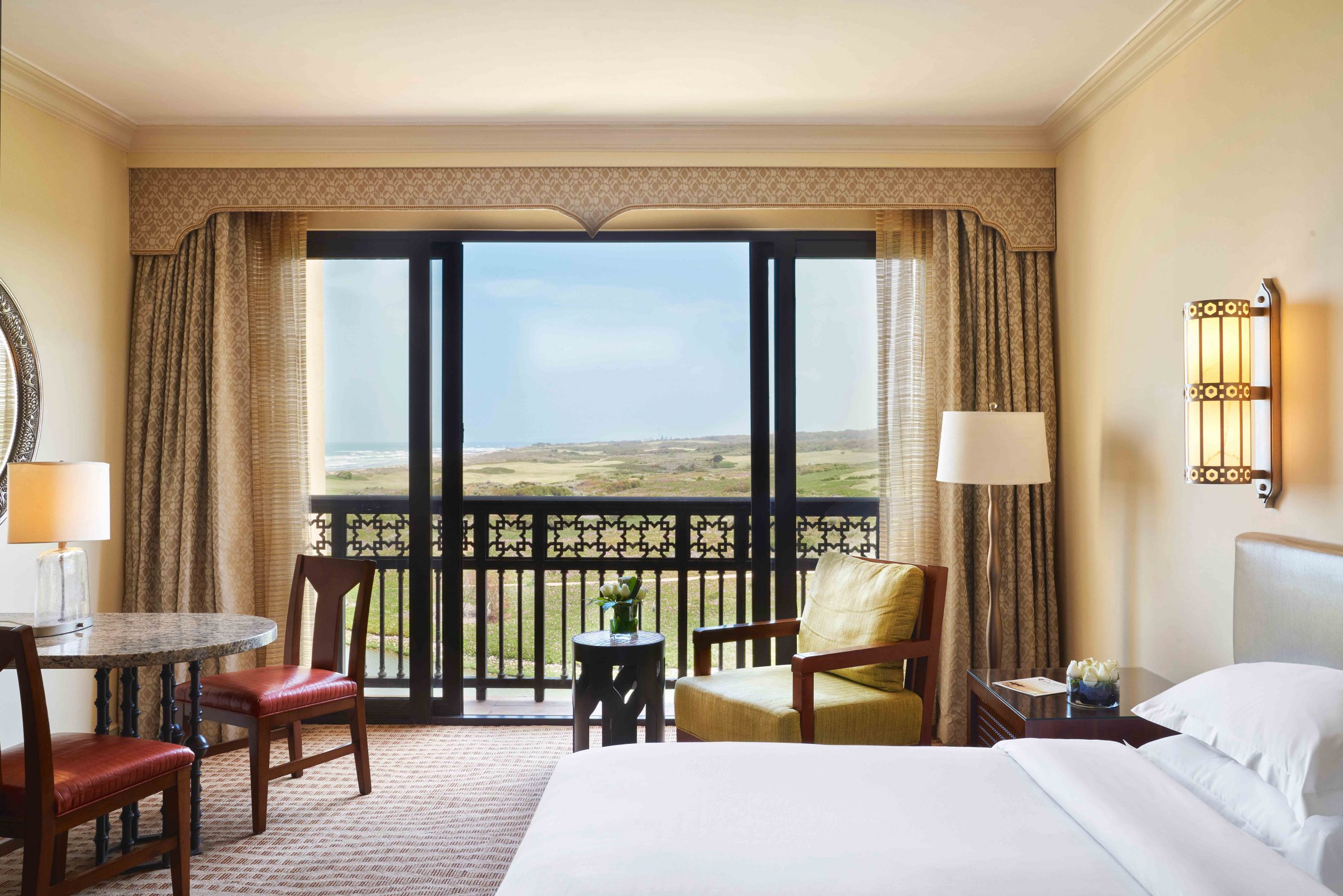 A double bedroom at Mazagan Beach and Golf Resort, Casablanca, Morocco