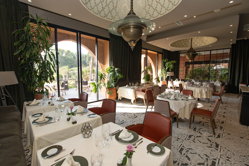 The restaurant at Tikida Palace, Agadir, Morocco. Golf Planet Holidays