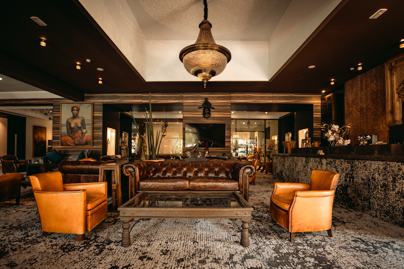 The stunning bar at Tikida Palace, Agadir, Morocco. Golf Planet Holidays