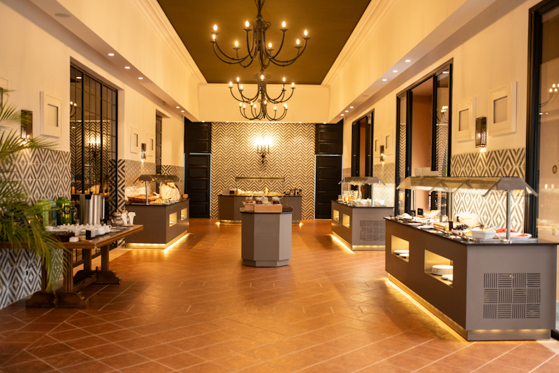 Breakfast at the Tikida Palace, Agadir, Morocco. Golf Planet Holidays