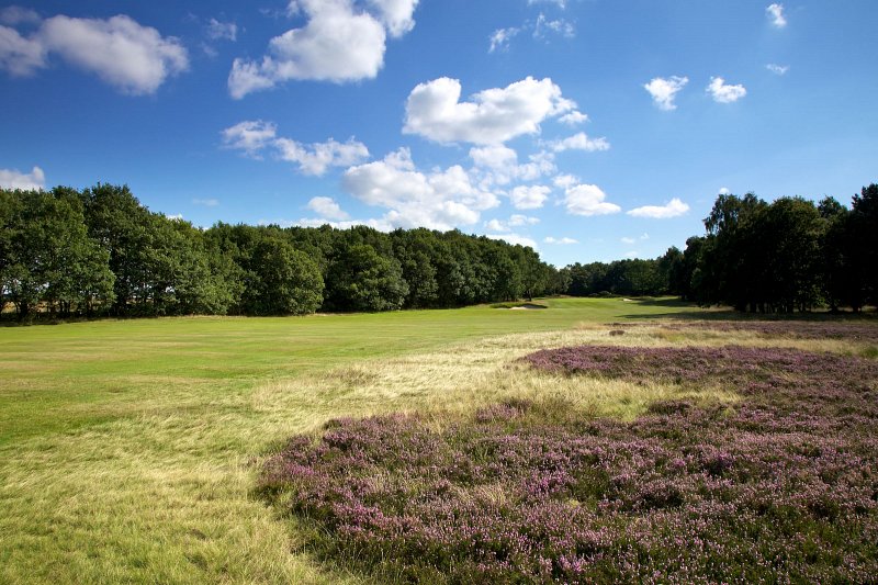 The fourth fairway at Alwoodley Golf Club, Leeds, England
