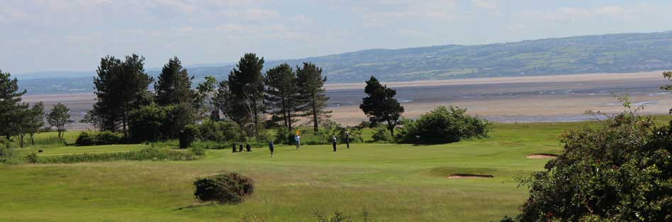 The tide is out behing Caldy Golf Club, The Wirral, England