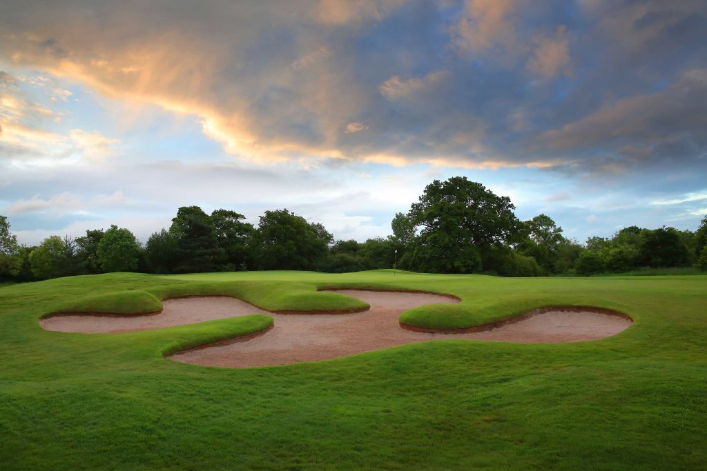 The eighth hole at Carden Park Hotel, Cheshire, England