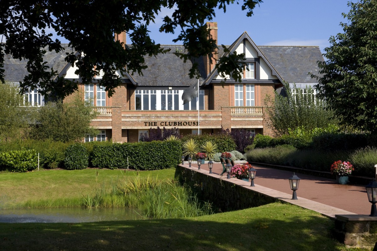 The clubhouse at Carden Park Hotel, Cheshire, England