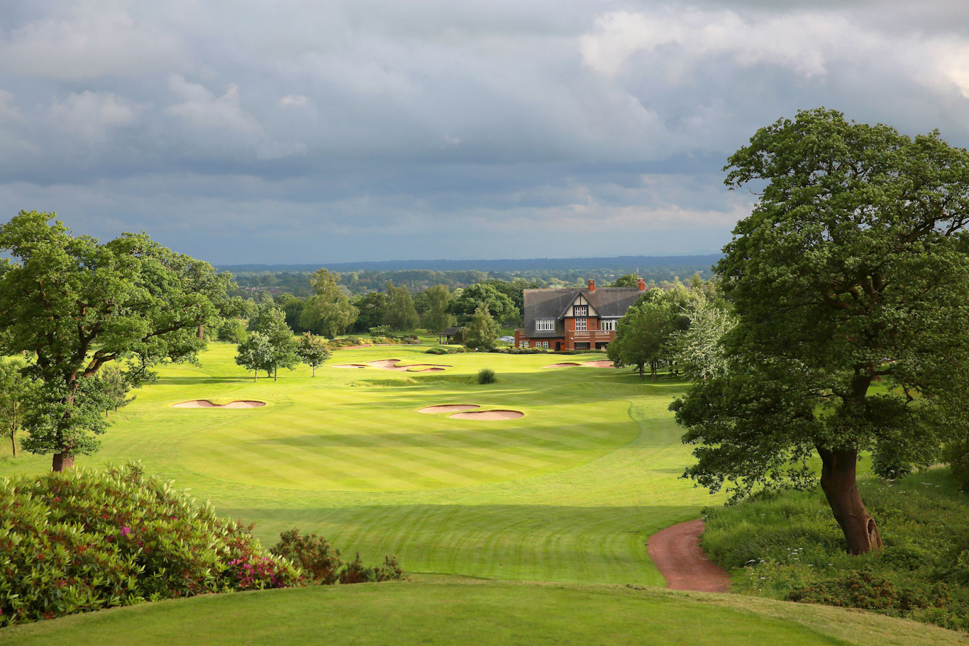 The 18th tee at Carden Park Hotel, Cheshire, England