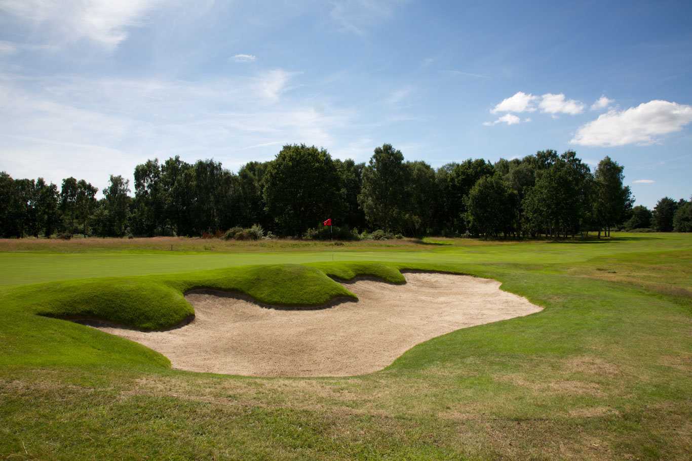 The eighth fairway at Fulfold Golf Club, York, England