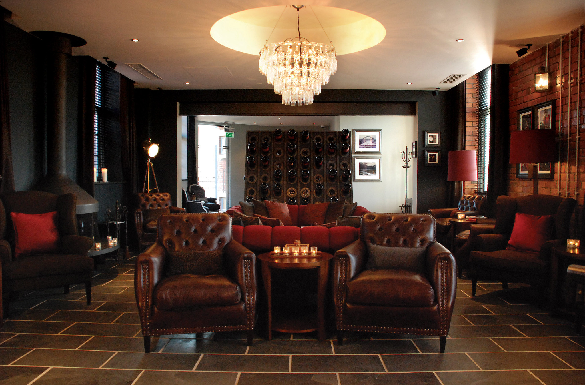 Relax in the lounge at Hotel du Vin, Newcastle, England