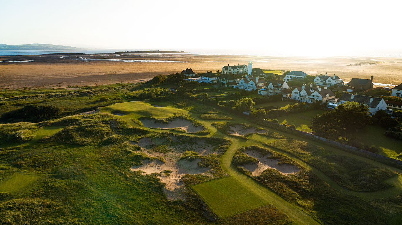 The 15th hole at Royal Liverpool Golf Course, Merseyside, England