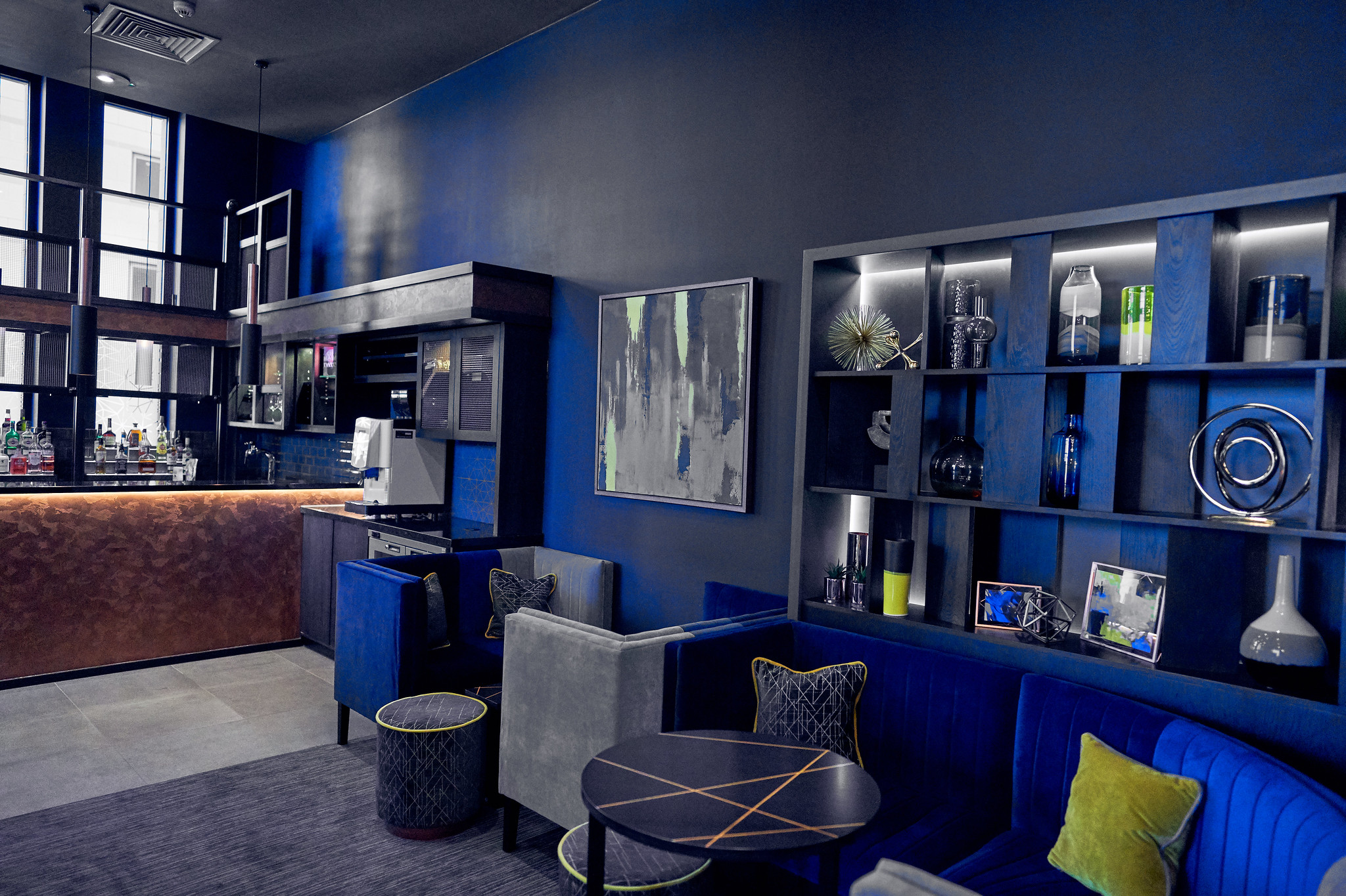 The lounge at Malmaison Hotel, Liverpool, England