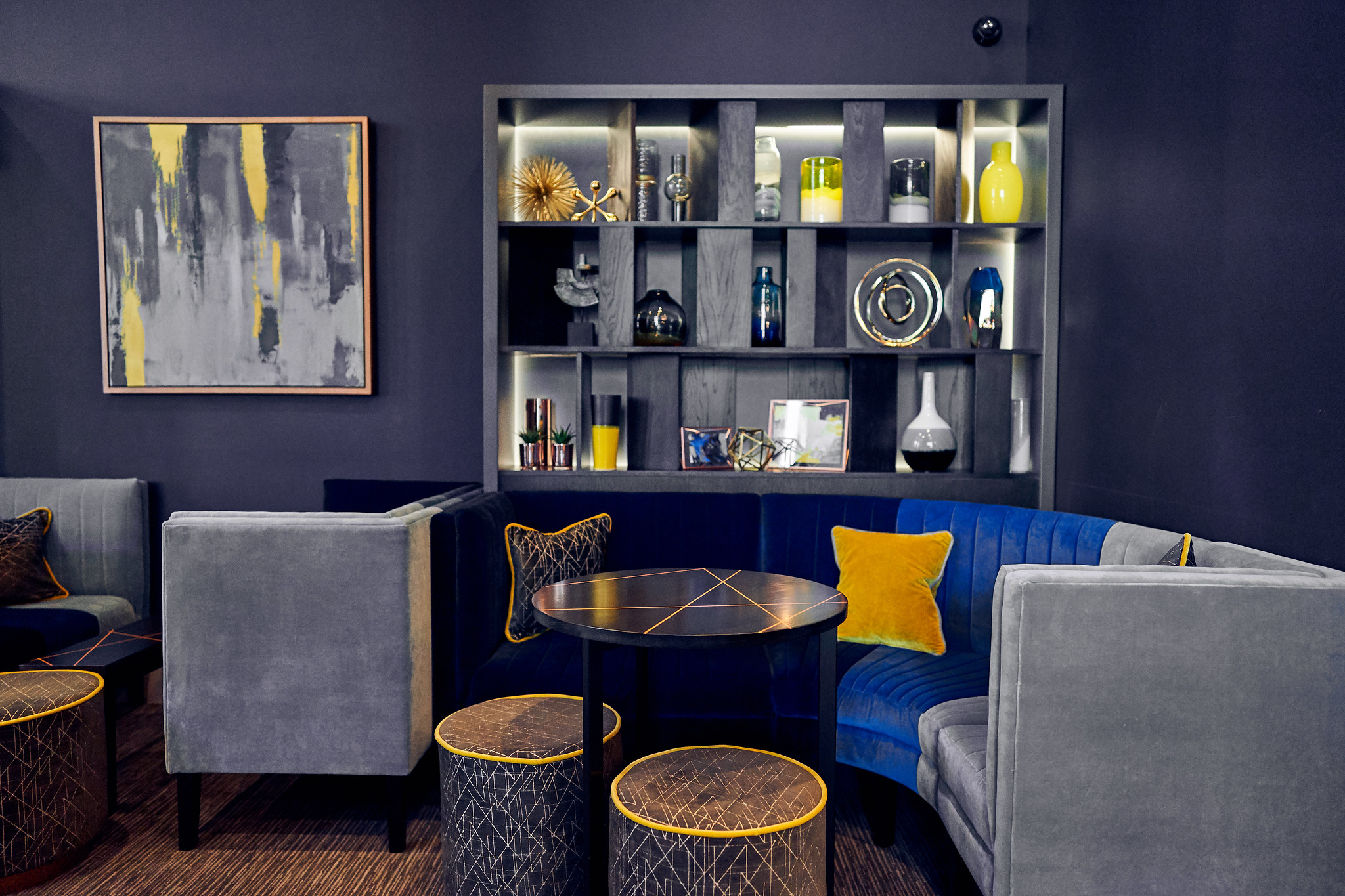 In the bar at Malmaison Hotel, Liverpool, England